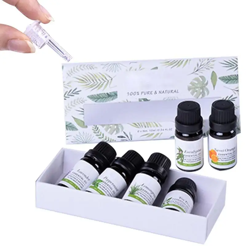

Fragrance Oil Set Safe Aromatherapy Oils 6 PCS 10ml Aromatherapy Diffuser Oils For Sleep Mood Breathe Temptation And Stress