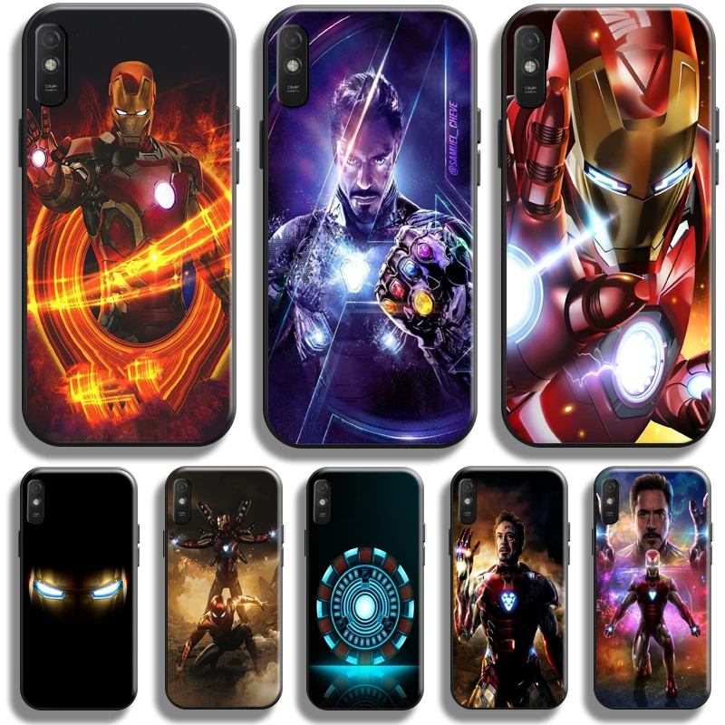 

Avengers Iron Man For Xiaomi Redmi 9A Phone Case Redmi 9AT Case Carcasa Silicone Cover Liquid Silicon Coque Soft