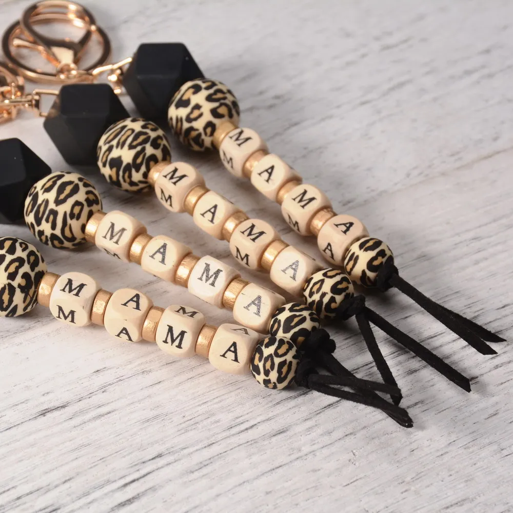 Брелок с леопардовым принтом для мам модный аксессуар подвеской-сумочкой и