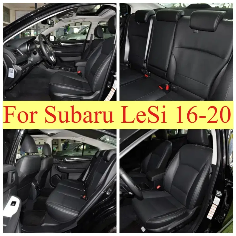 Фото Подходит для Subaru LeSi 2016-2020. Чехлы на сиденья из веганской кожи для 5 передних сидений. №1