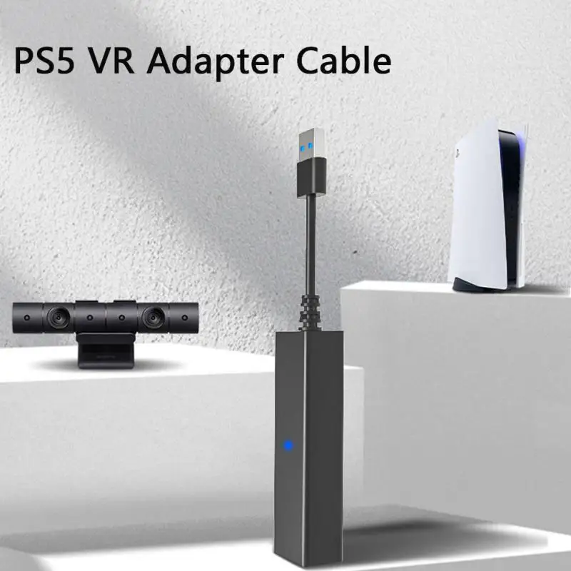 

Mini Camera To PS5 Adapter Games Adapter USB 3.0 PS VR To PS5 Adapter Cable For PS5 PS4 Game Console Games Accessories