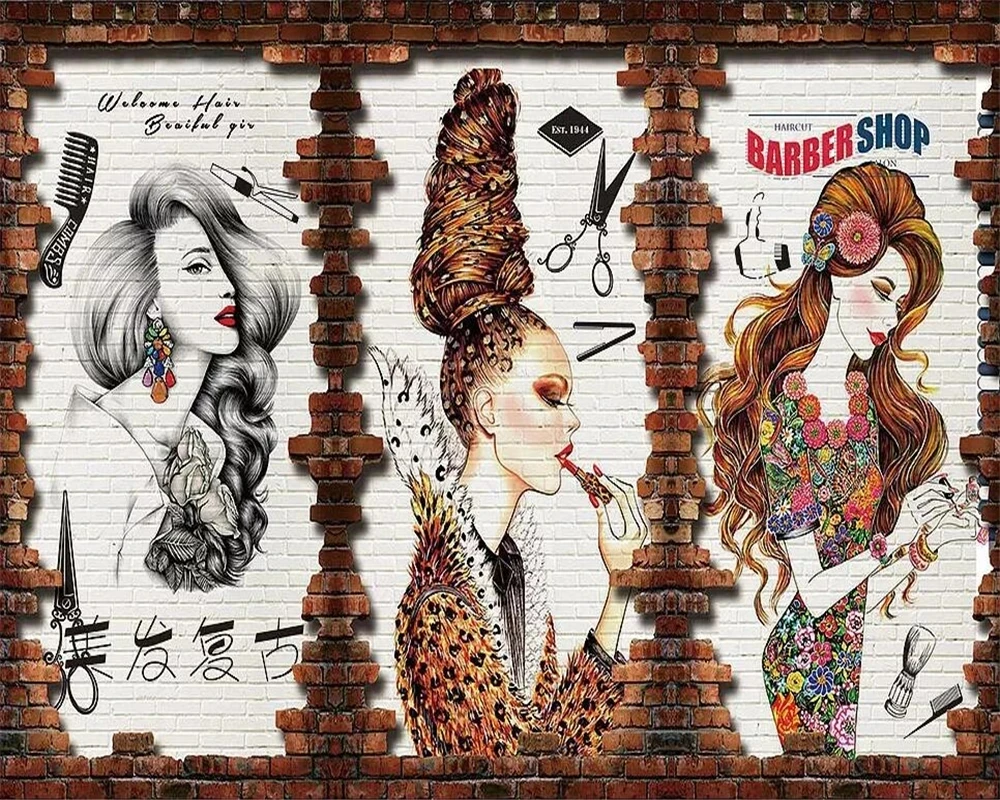 Самоклеящиеся 3D-обои на заказ модные водонепроницаемые декоративные фрески в