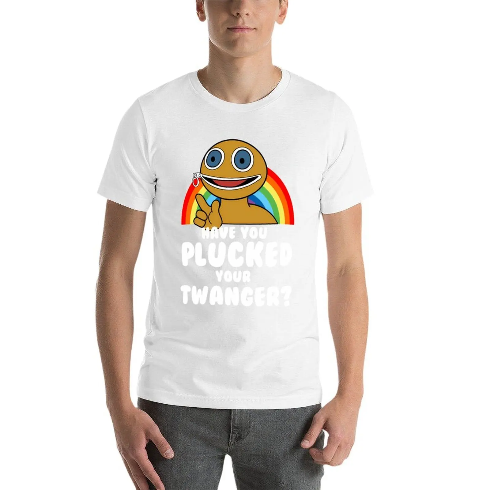 Фото Футболка Zippy Have You Plucked Your Twanger, хлопковые футболки, мужская футболка из 100% хлопка, мужская футболка №4