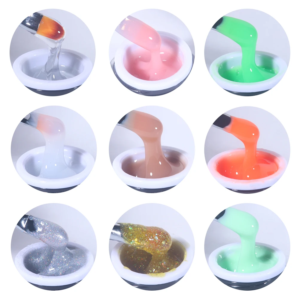 KODIES GEL 2022 New Builder Nail Gel Polish for Nails Extensions 5g Nude Pink White Clear Poly Hard Varnish UV Construction |