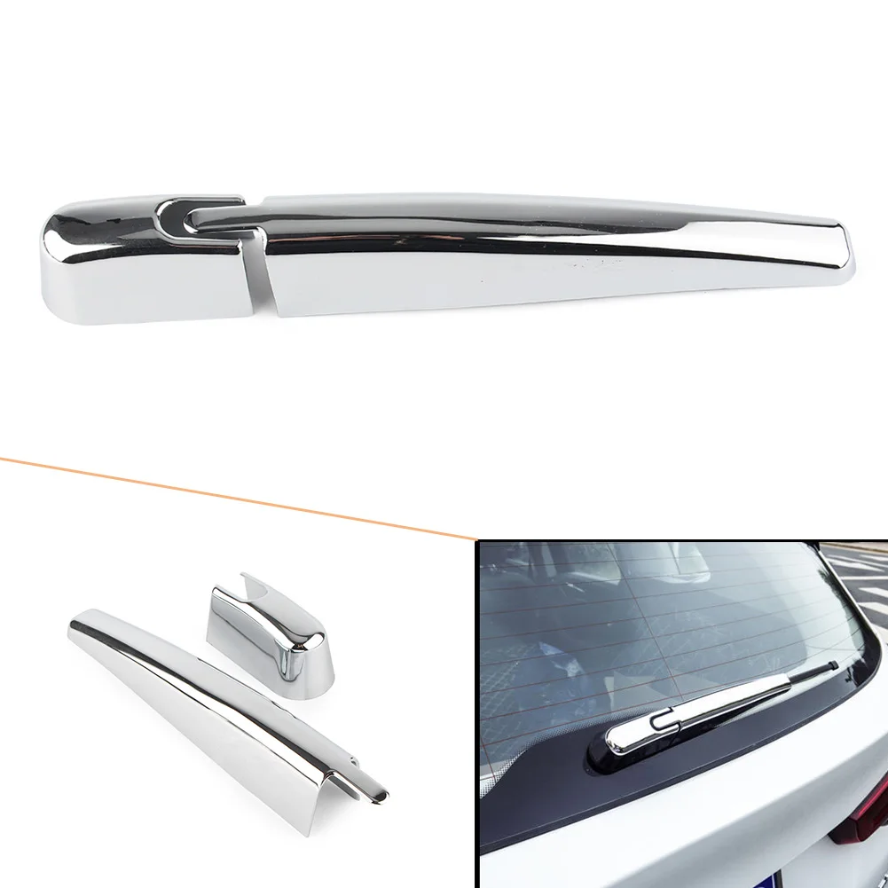 ABS Car Rear Trunk Window Wiper Nozzle Cover Trim Chrome for BMW X3 G01 2018