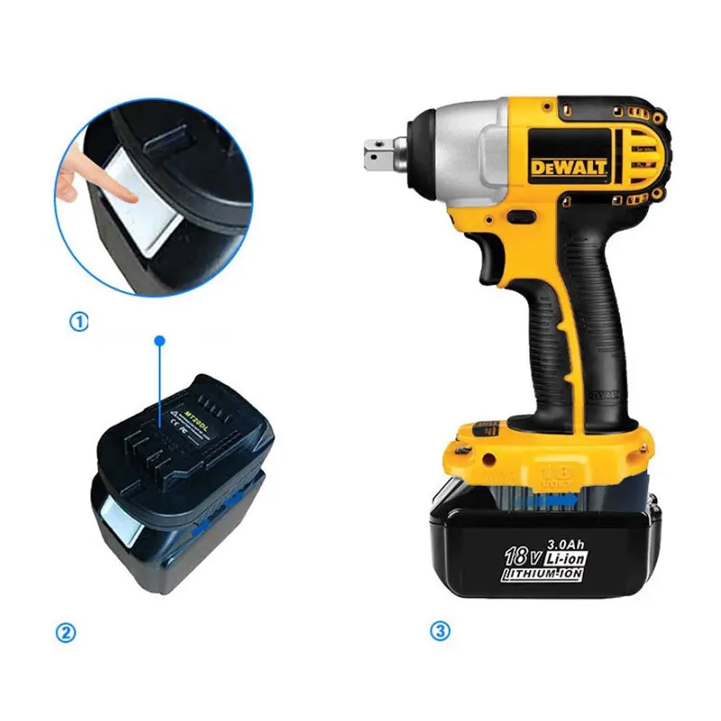 Адаптер аккумулятора Mt20Dl для литий-ионной батареи Makita 18 в 20