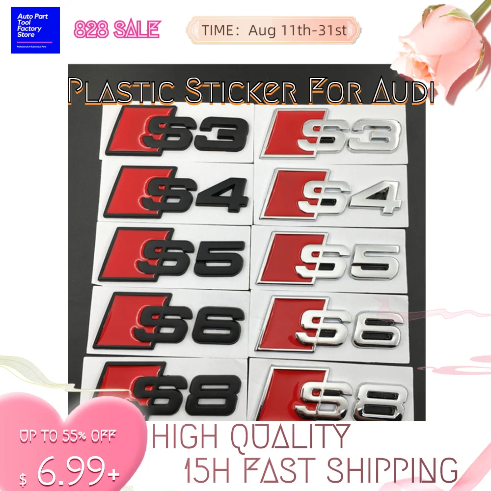

Original Car Professional Sticker For Ad Sline S3 S4 S5 S6 S7 S8 Logo Suitable for A3 A4 A5 A6 A7 A8 Emblem Badge