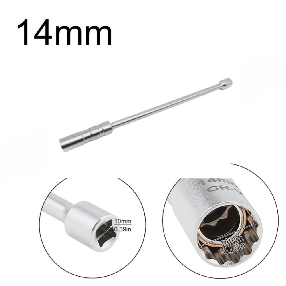 

Магнитный Ключ Для Свечей Зажигания 12-гранный 14мм/16мм С Приводом 3/8 Дюйма Для BMW, Nissan, Honda