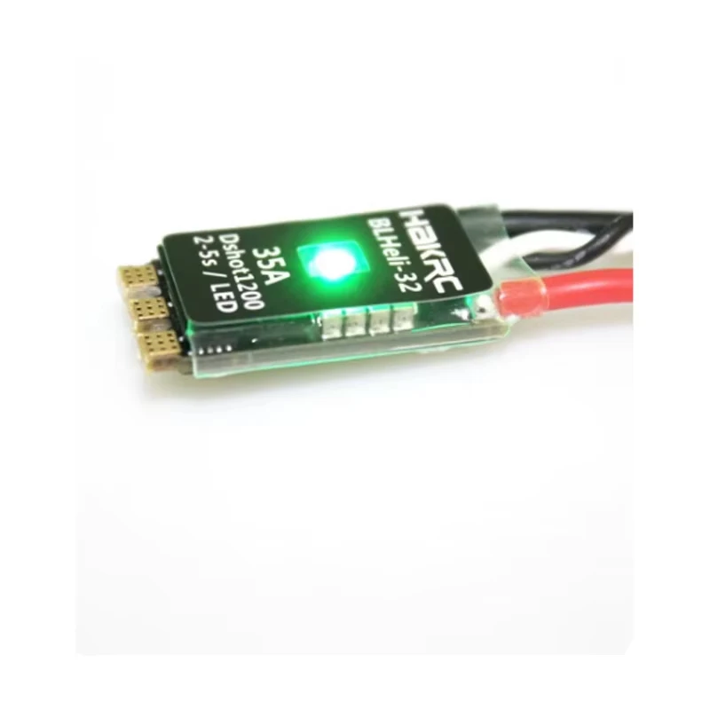 Фото HAKRC 35A BLHeli_32 Dshot1200 2-5S LIPO Бесщеточный ESC Встроенный светодиод для гоночного дрона RC FPV №2