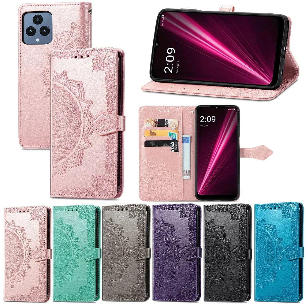

for T-Mobile Revvl 6 5G Case Cover coque Flip Wallet Mobile Phone Cases Covers Sunjolly for T-Mobile Revvl 6 5G Cases