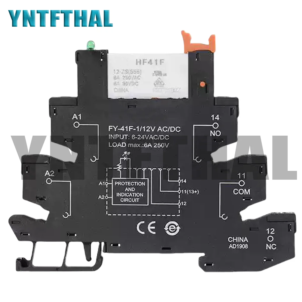Ультратонкий промежуточный релейный модуль FY-41F