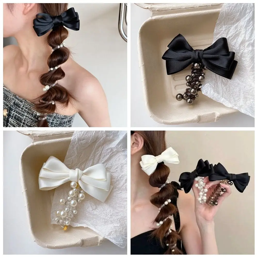 Высокоэластичный бант с пузырьковой плетеной головкой веревка для волос