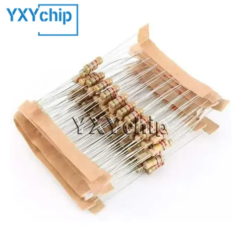 100 шт. Углеродистые резисторы YXYchip 0,25 Вт 1/4 Вт 5%