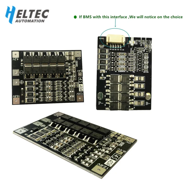 

12V 3S 4S 30A 40A 50A BMS lipo/Lifepo4 battery protection board For motor products 300-400W, LED lamp lighting around 350W