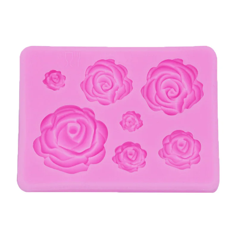 

3D Rose Chocolate fondant Silicone Mold Cookie Candy Cake Mold Baking Pastry Tray Tool Cake Decorate Kitchen DIY Baking Tools