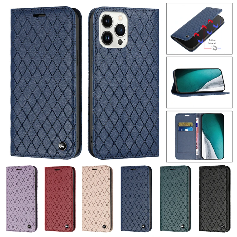 

Etui For iPhone SE 2022 6 7 8 SE2 Embossing Phone Protect Case on For iPhone 14 13 12 11 Pro Max Xr 6S Leather Case Wallet Cover