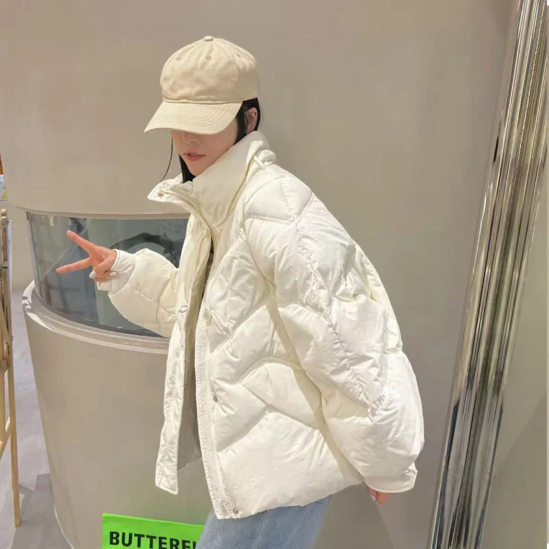 DEODAR Winter Women Down Jacket Ladies Short 90% White Duckdown Casual Coats Female Polyester Fabric Loose Fashion Warm Parka