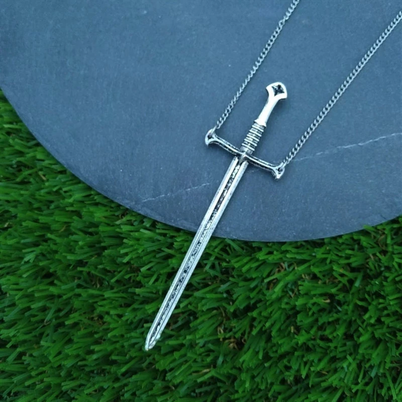 Sword Necklace,crescent Sword Necklace Gothic Jewelry Sword Jewelry, Dark Academia,medieval Sword,dark Romance,victorian Gothic