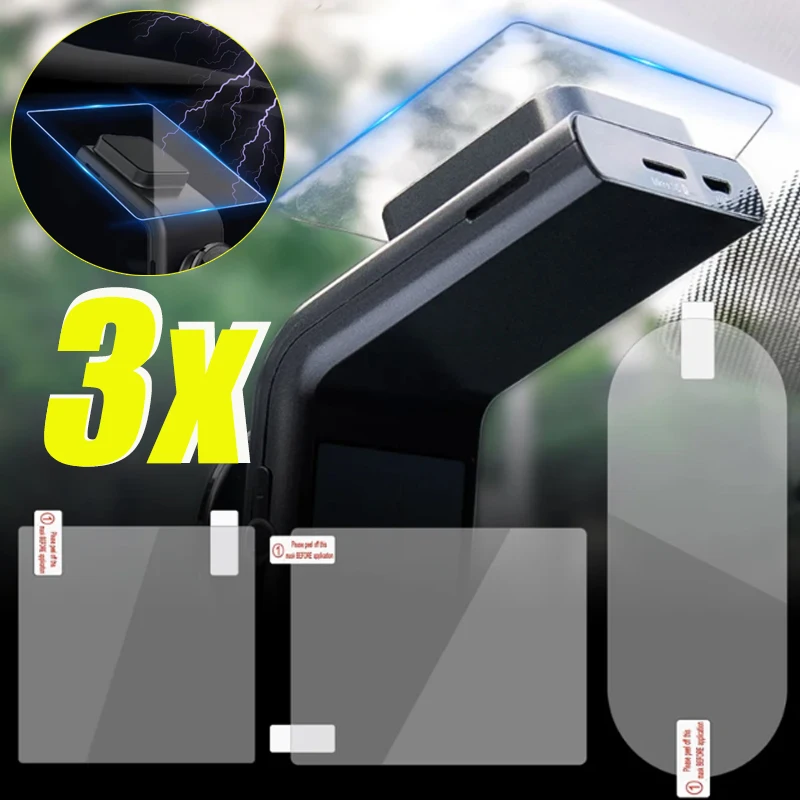 3 шт. двухсторонний клей для лобового стекла автомобиля статический прозрачный