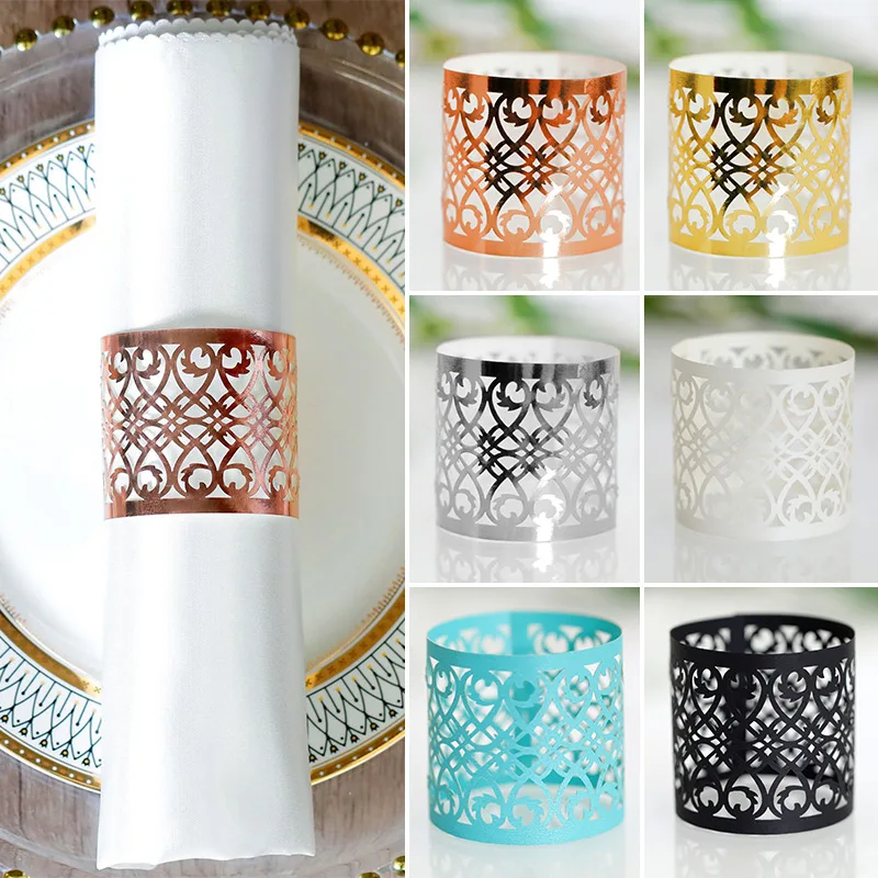 

50 шт., бумажные держатели для салфеток