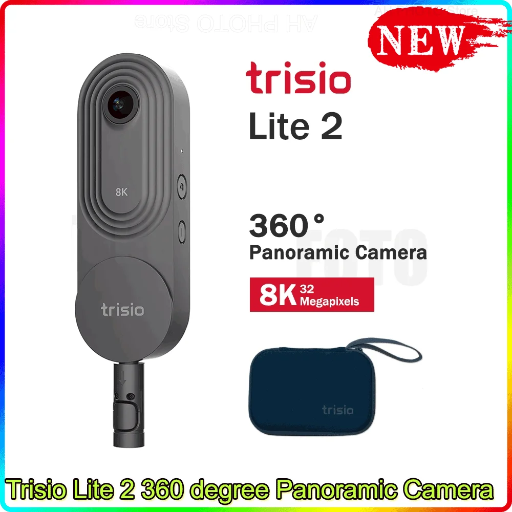 

Камера Trisio Lite 2 360 для фотографов, Легкая съемка 360 панорамных изображений 8K 32MP HD для наружной камеры недвижимости