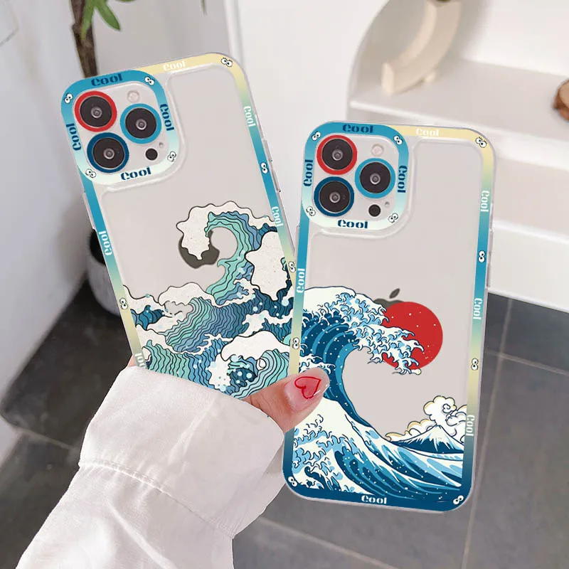 

The Great Wave Phone Case for iPhone 11 12 13 Mini Pro Max 14 Pro Max Case shell