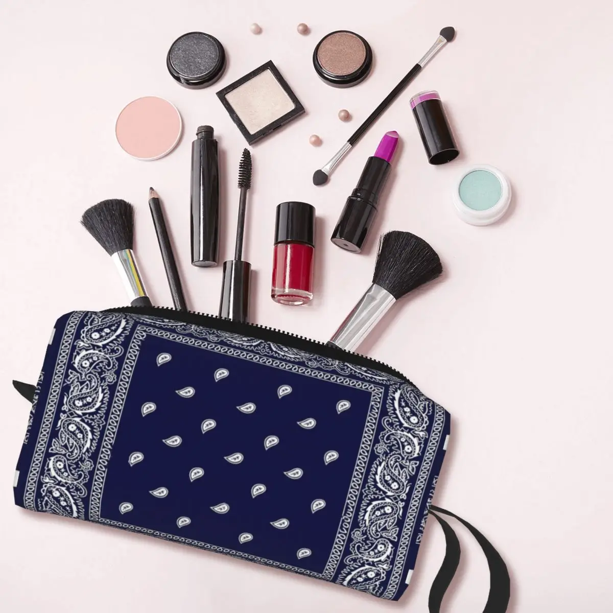 Бандана синяя косметичка сумка для мужчин и женщин сумки туалетных