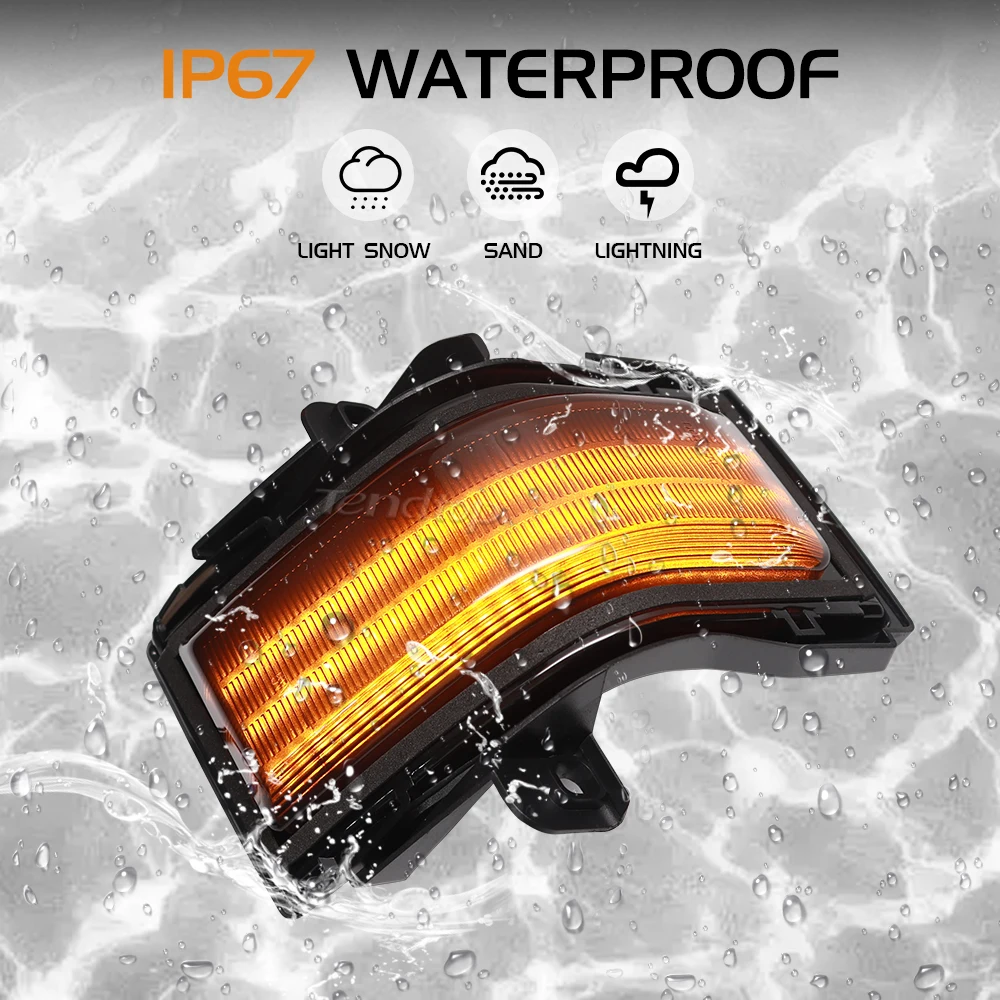 Динамический мигающий светодиодный указатель поворота Sidemirror для Ford F250 F350 F450 F550