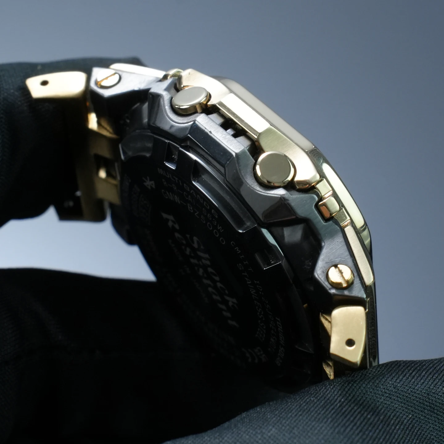 Фото Для металлических квадратных часов Casio GMW-B5000: специальный адаптер из нержавеющей стали, коннектор для замены ремешка, аксессуары для часов. №4
