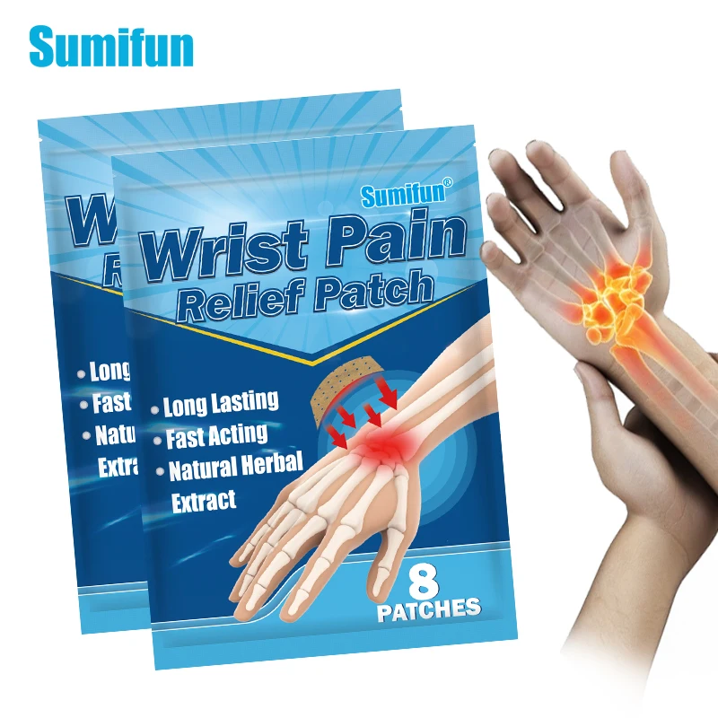 

16Pcs Sumifun Wrist Tenosynovitis Treatment Patch Finger Thumb Bunion Care Sticker Tendon Sheath Pain Relief Medical Plaster