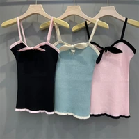 candy color sweety womens sling decorated with bowknot slim comfortable and leisure elegant with youthful design 2022 summer