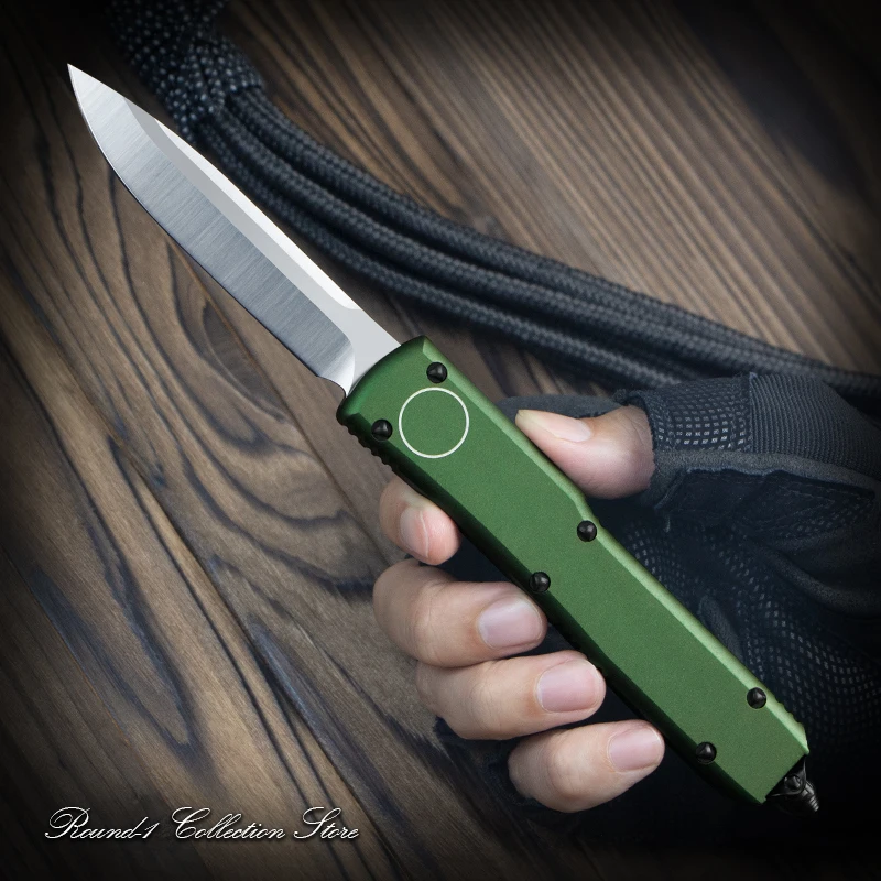 Ножи серии UTX микро OTF Tech нож Зеленый UT полноразмерные ножи Pocketknives одногранное