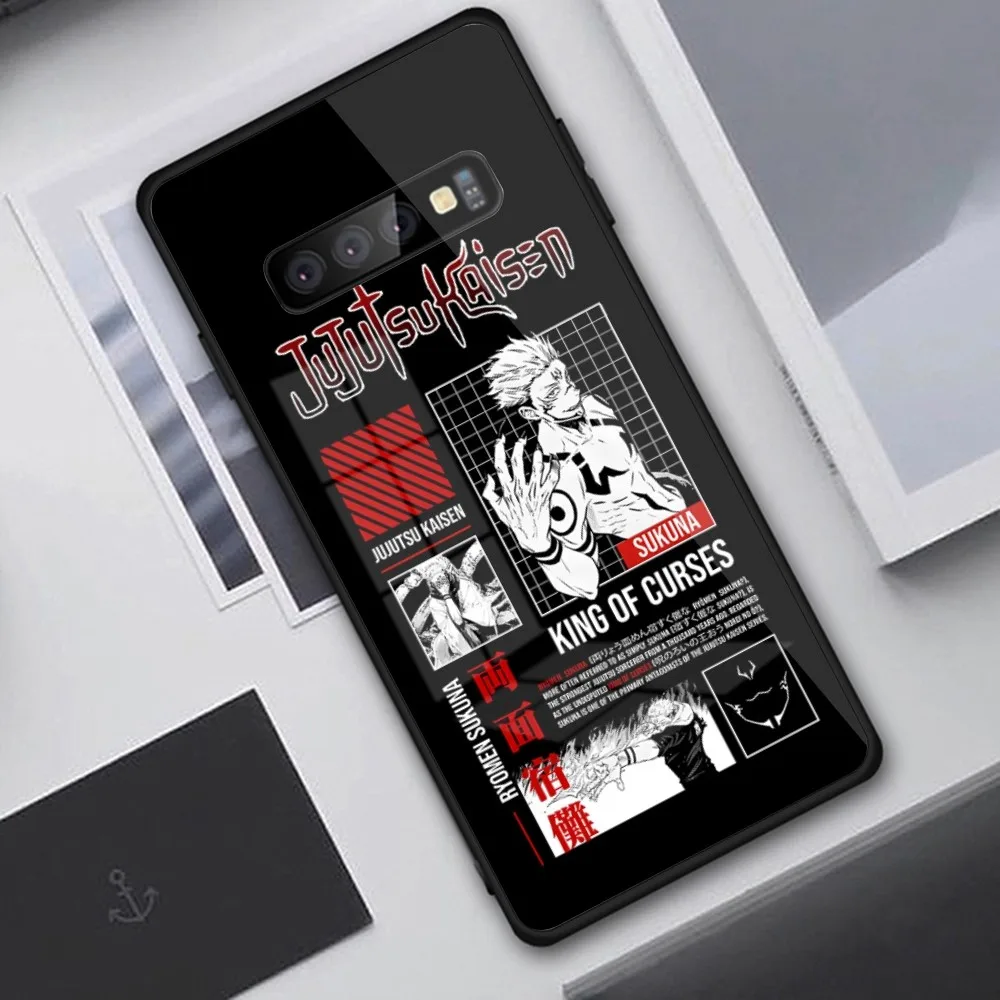 Мобильный телефон JJK Ryomen Sukuna модель Samsung S24 S23 S22 S21 Pro Ultra A13 A33 A53 NOTE 20 PC стеклянный