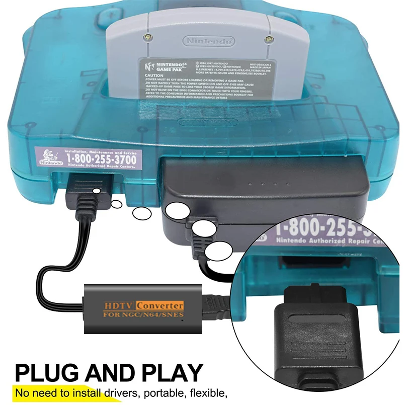 Najtaniej N64 Do Przejściówka Adapter HDMI, Kabel HDMI Dla Nintendo 64 I Super Oddelegowanych Ekspertów Krajowych I NGC,Plug And Play, Kabel Cyfrowy, Przywrócić Ekran Gry