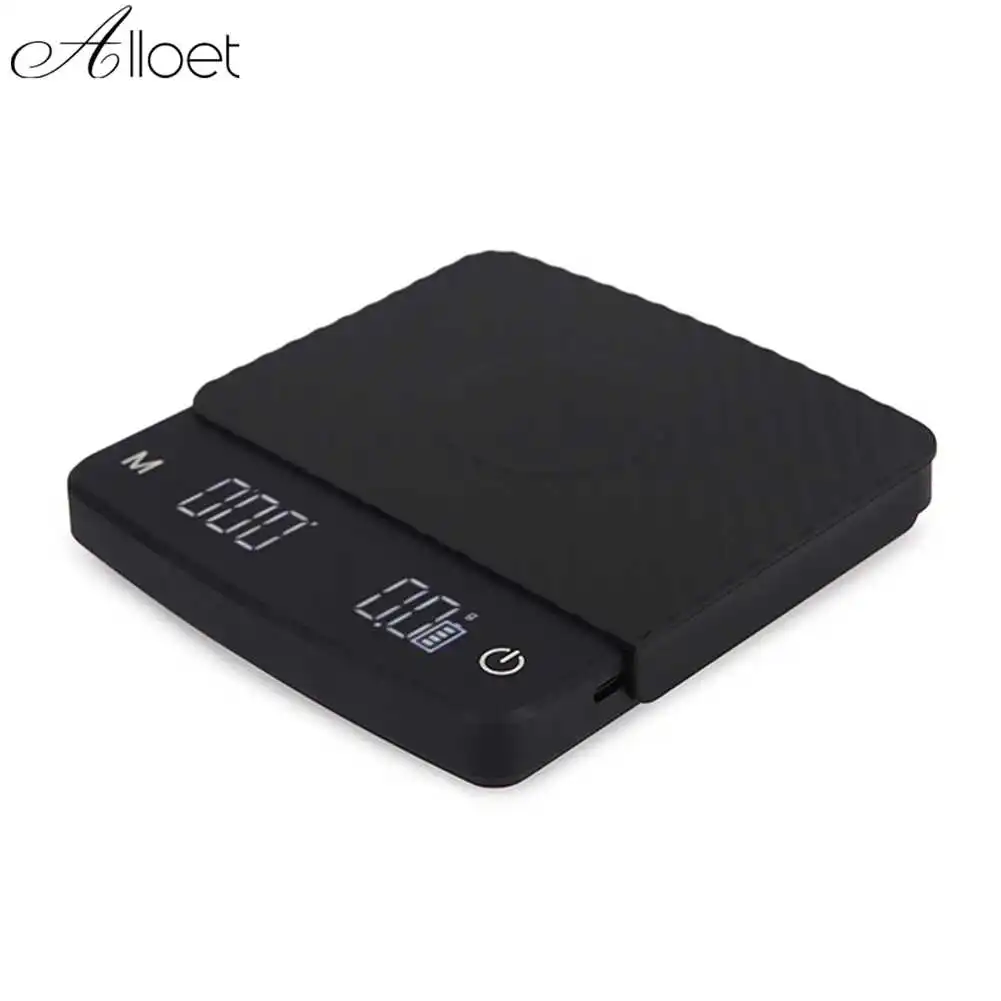 

2kg LED Screen Charging Coffee Scale Timing Hand Brewing Coffee Electronic Scale Household Kitchen Accessories