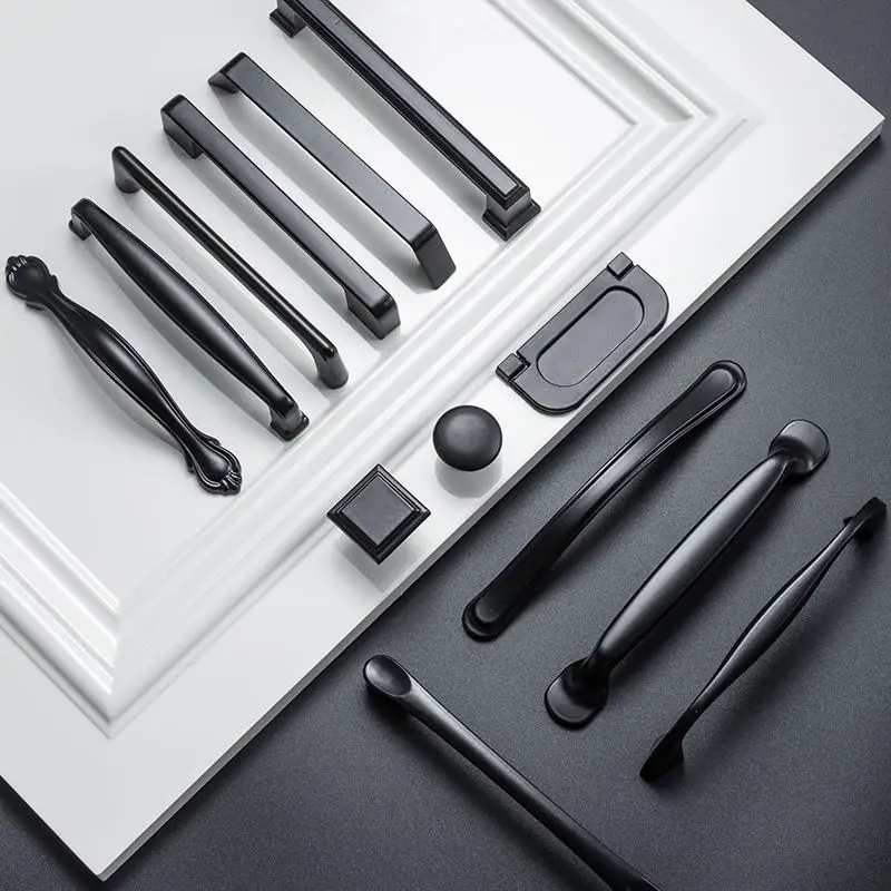 

Black Handles Furniture Cabinet Knobs Muebles Handles Kitchen Handles Drawer Knobs Cabinet Pulls Cupboard Handles Knobs