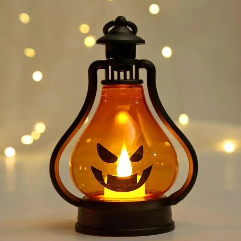 

Handheld Halloween Porch Decorations Flameless Indoor Halloween Decor Halloween Horror PropsPumpkin Lights Candle Retro Light