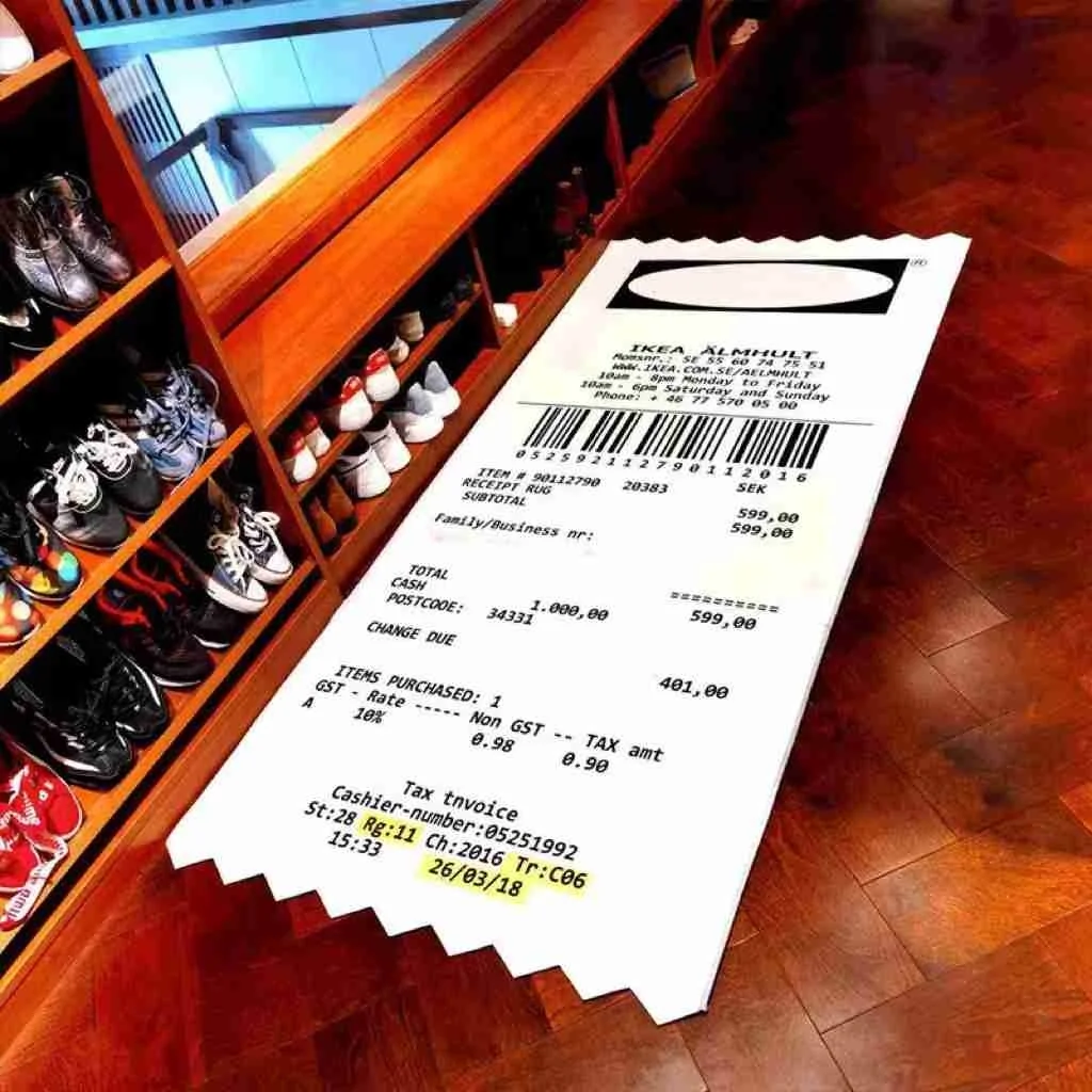 

IKEAed Bill Carpet Fashion Carpet Non-slip Luxury Brand Creative Bathroom Rug Receipt Carpets Receipt Floor Mat For Living Room
