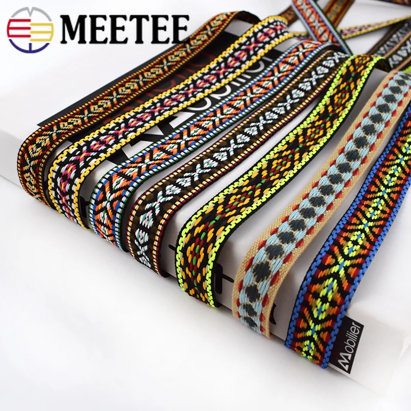 

15Yards(13.6meters) 20mm Polyester Jacquard Webbing DIY Sewing Webbings Ribbons Clothes Bag Straps Hats Decor Garments crafts