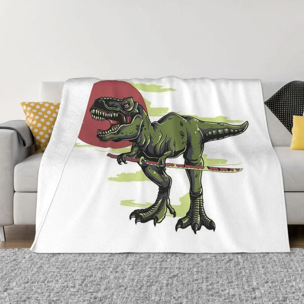 

Readosaurus Oak Lizard Blanket Flannel Spring Autumn Japanes Warm Throws For Winter Bedding