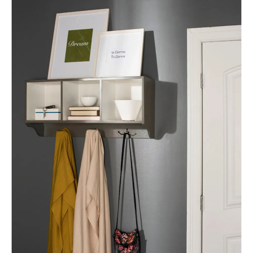 

Safavieh Alice Wall Shelf with Three Storage Compartments