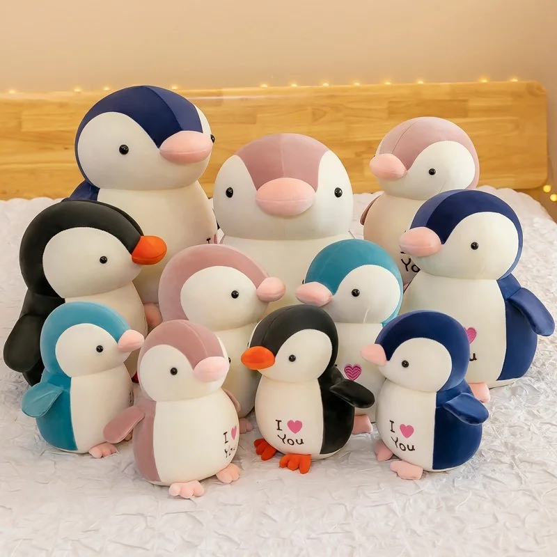 

Lovely Couple Penguin Soft Plush Toy Children Bauble Novelty Kids Toys Singing Stuffed Animated Animal Doll Gift room decoration