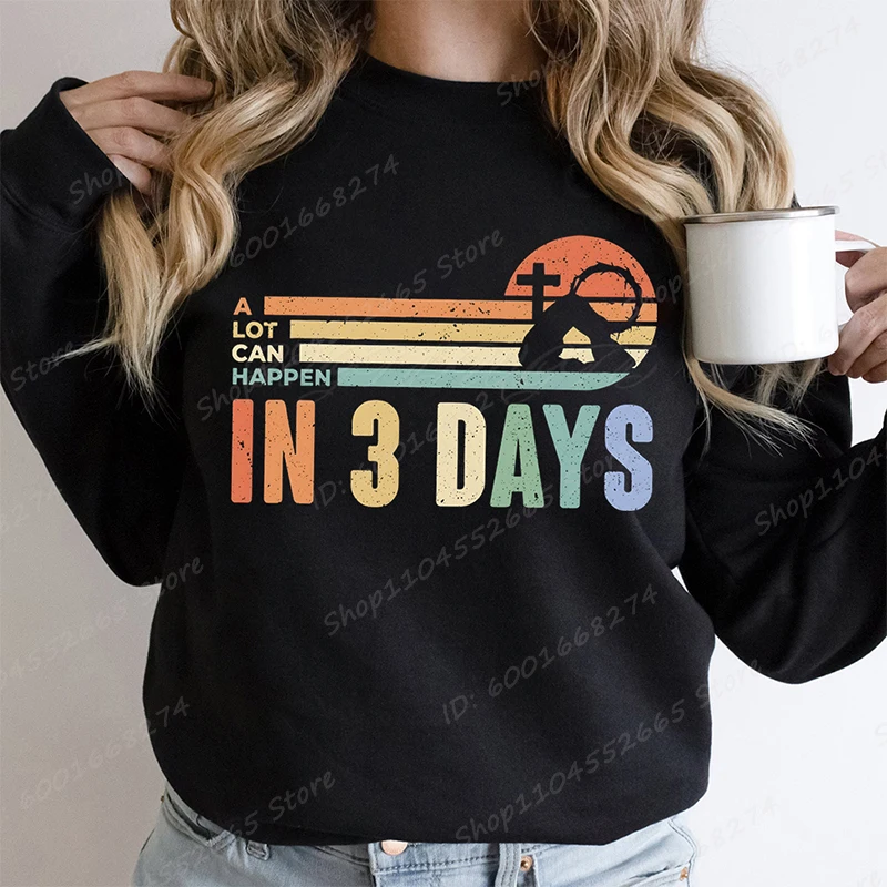 Женская толстовка с принтом в стиле ретро много может случиться течение 3-х дней