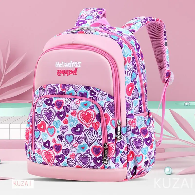 

Школьный ранец в Корейском стиле для девочек, милые детские рюкзаки Kaeaii для начальной школы, для учеников 1-6 классов, большой размер, водонепроницаемая сумка для книг