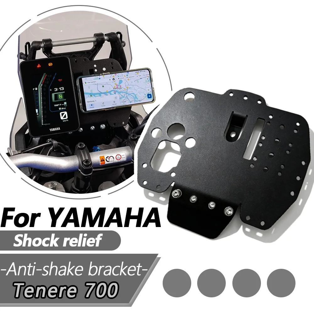 Фото Крепления GPS для Yamaha Tenere700 Tenere 700 Rally Edition T7 T700 World Raid, навигационные устройства, кронштейн для смартфона с защитой от тряски №1