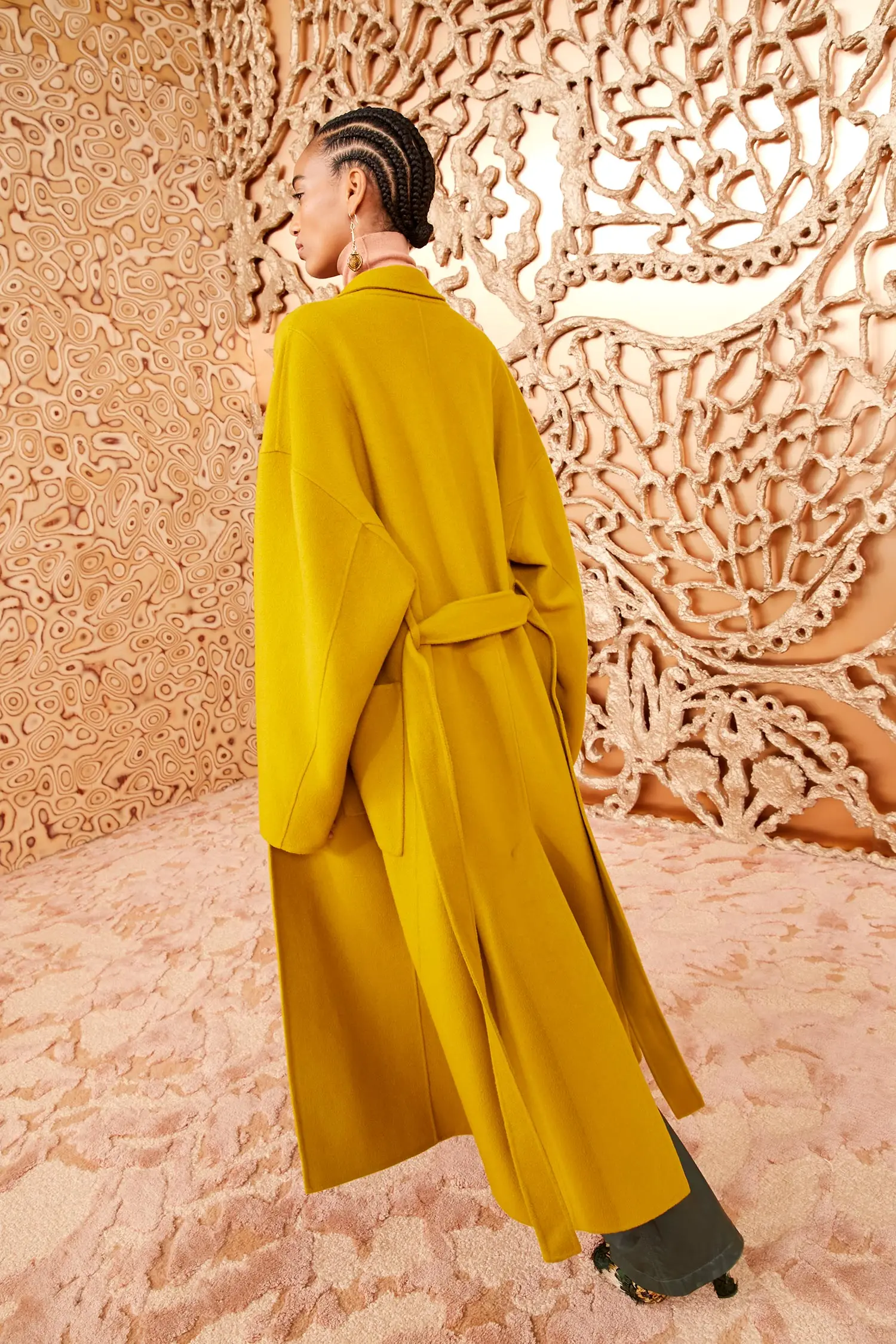 2025 модное новое шерстяное пальто Ulla Johnson женский длинный стиль