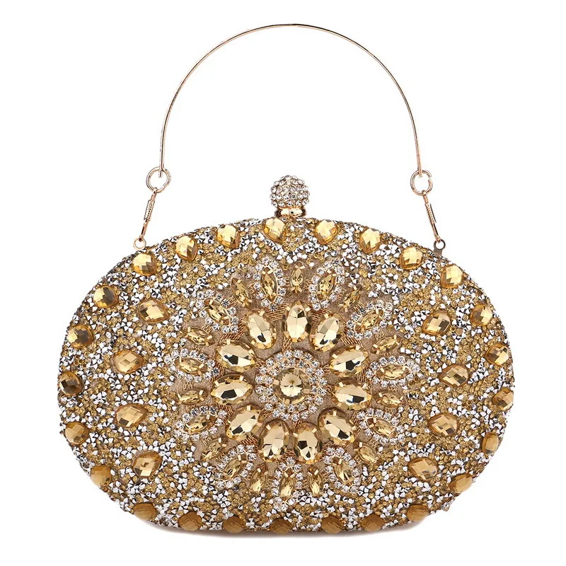 

Women's Luxury Diamond Evening Bag Fashion Banquet Handbag Ladies New Trend 2022 Rhinestone Party Purse Clutch Z451