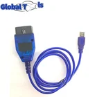 VAG KKL 409 автомобильный диагностический Интерфейс VAG-COM 409 CH340 чип VagCom 409 VAG KKL OBD2 зарядных порта USB для автомобиля диагностический кабель OBDII OBD2 сканер