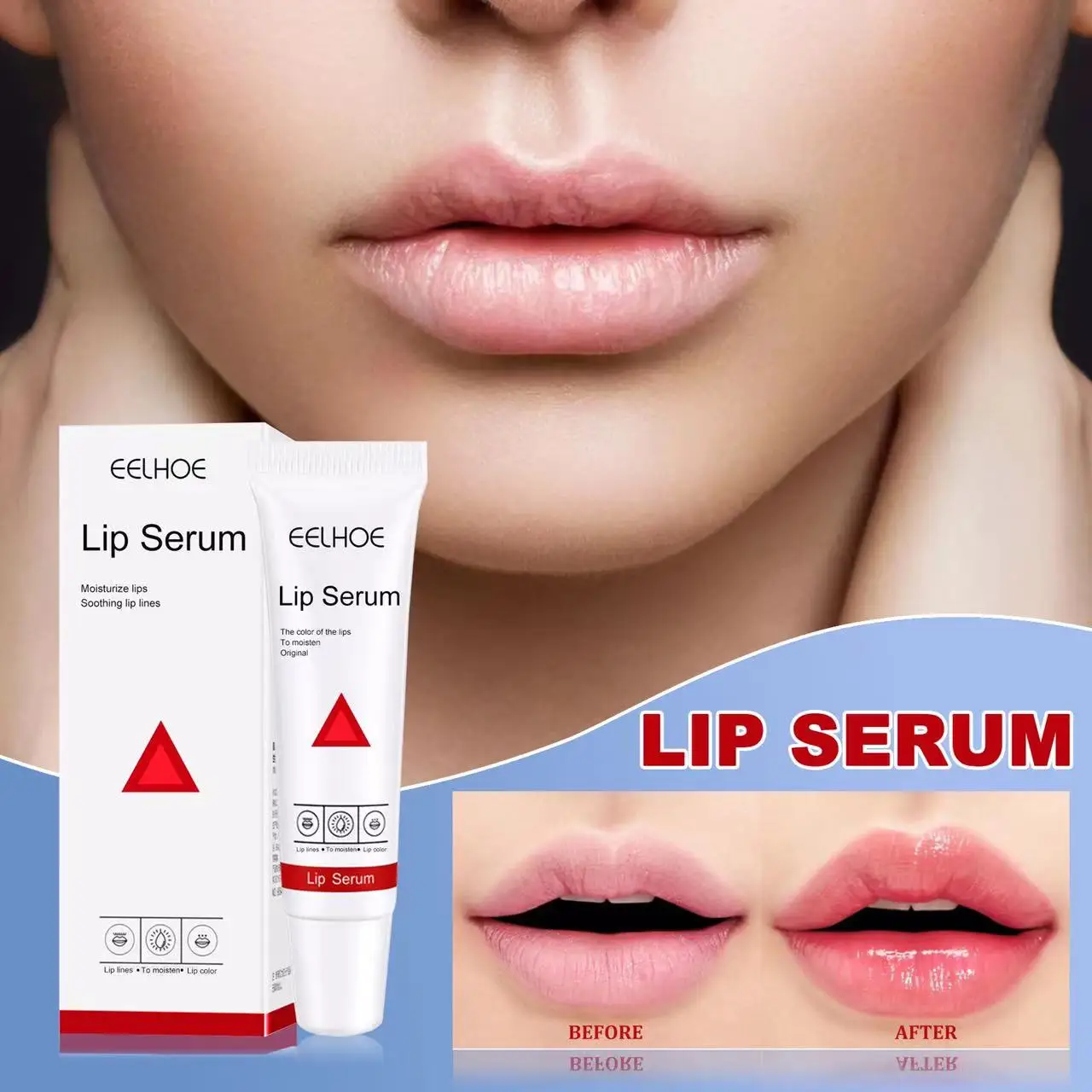 

High quality effective Moisturizing Plumper Lip Care Serum Long-Lasting Nourish Repair Reduce Lip Fine Lines Cosmetics