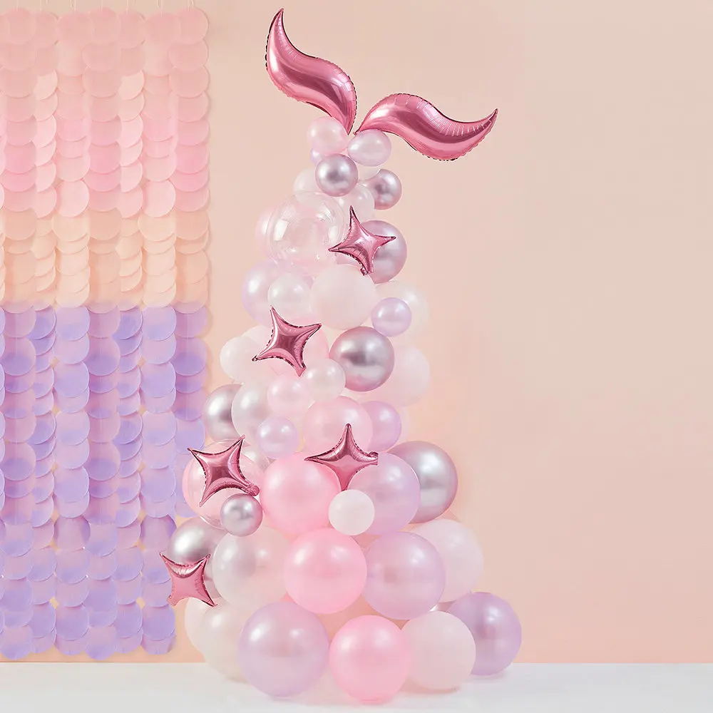 

18inch Mermaid Balloons Kit Party Decorations 82pcs Birthday Foil Balloons Wedding Garland Arch Decor Girl Mermaid Tail Balon